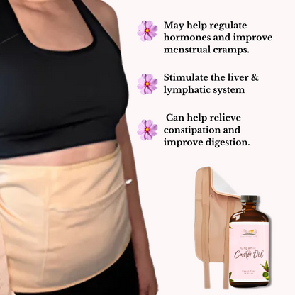 Castor Oil Pack Wrap Set